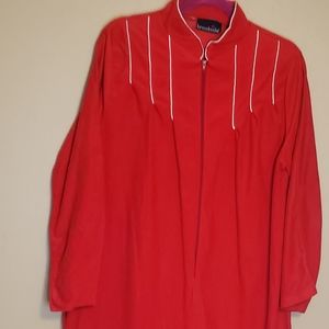 Vintage Brookside long house coat half zipper closure (mema's house coat)